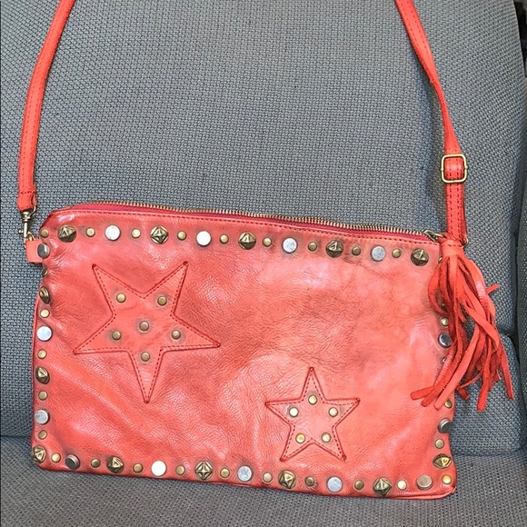 Made in italy Handbags - Made in Italy Italian leather orange crossbody.